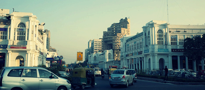 Why central part of Delhi is the most preferred location for businesses?