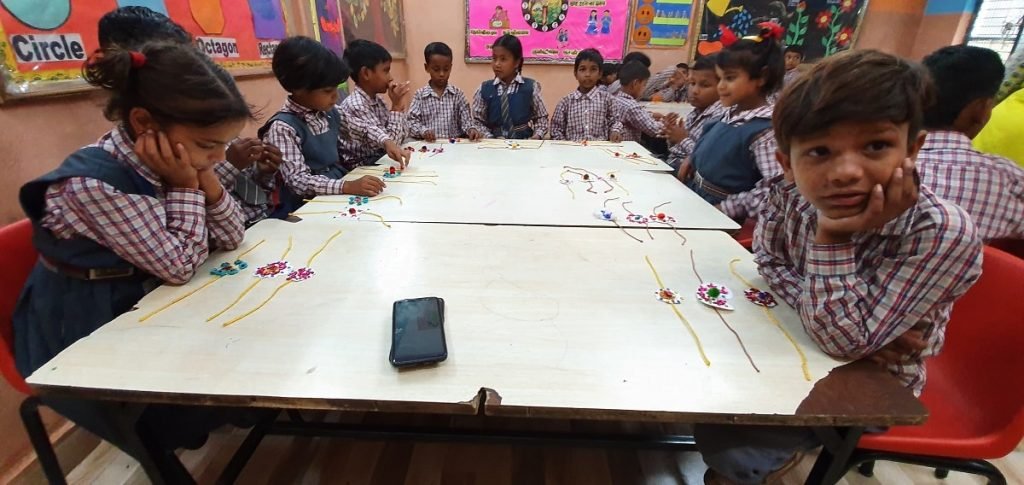 avanta team csr activity rakhi making